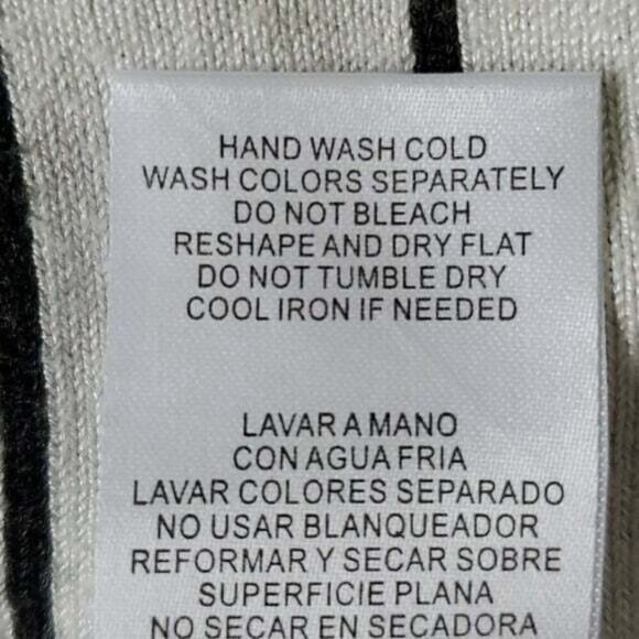 Danny and Nicole Grey White Knit Sweater Dress Medium - Picture 12 of 12